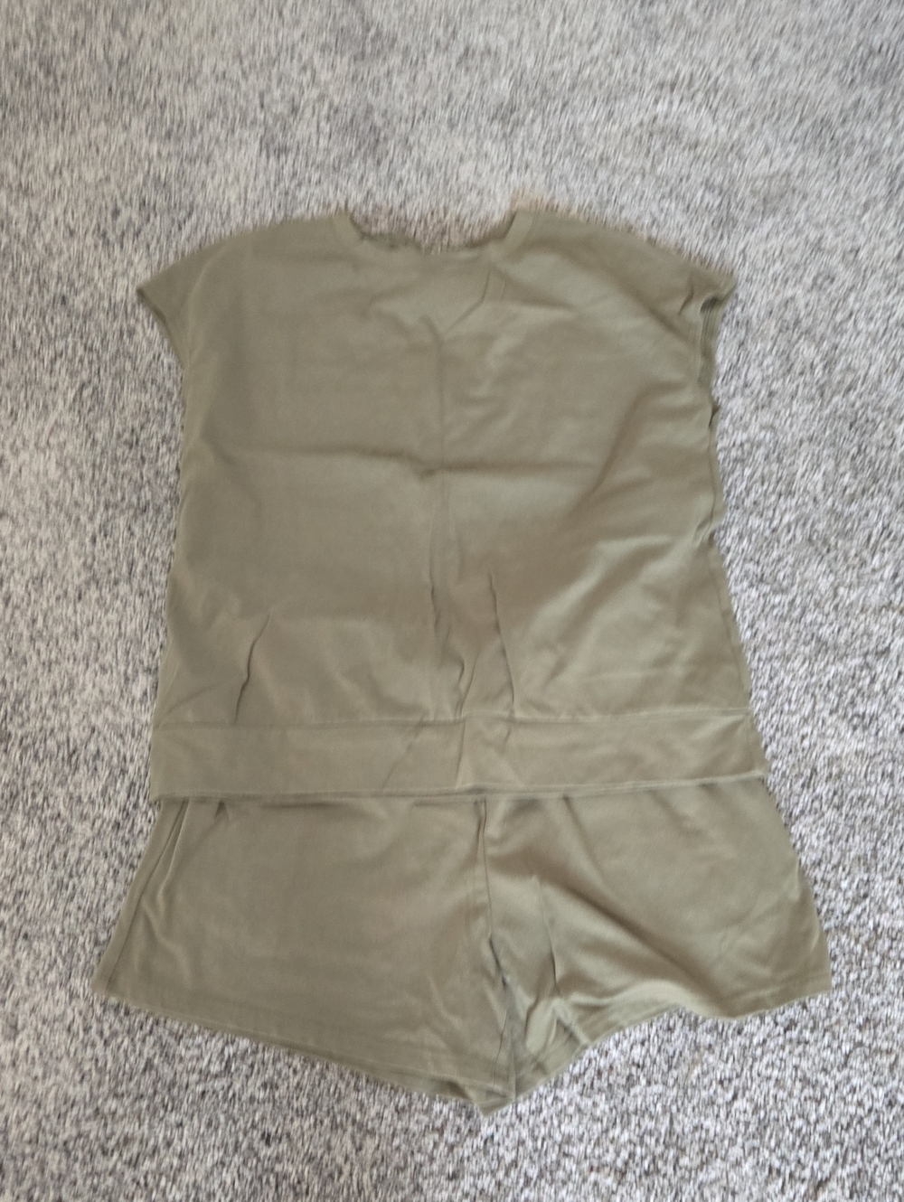Olive Green Two-Piece Lounge Set